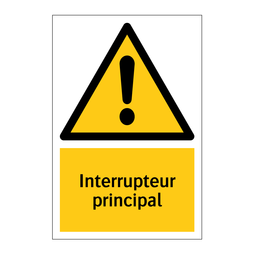 Interrupteur principal