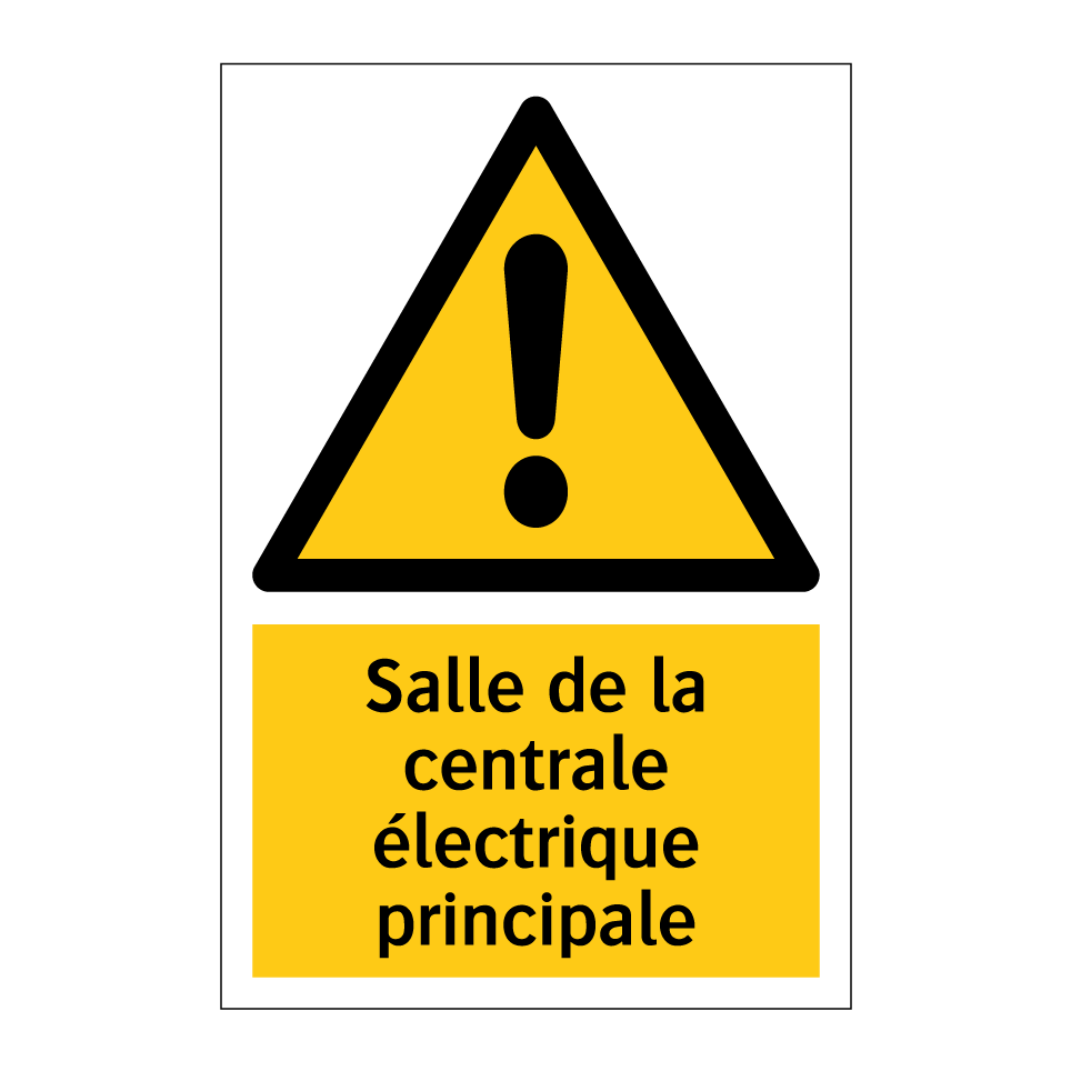 Salle de la centrale électrique principale