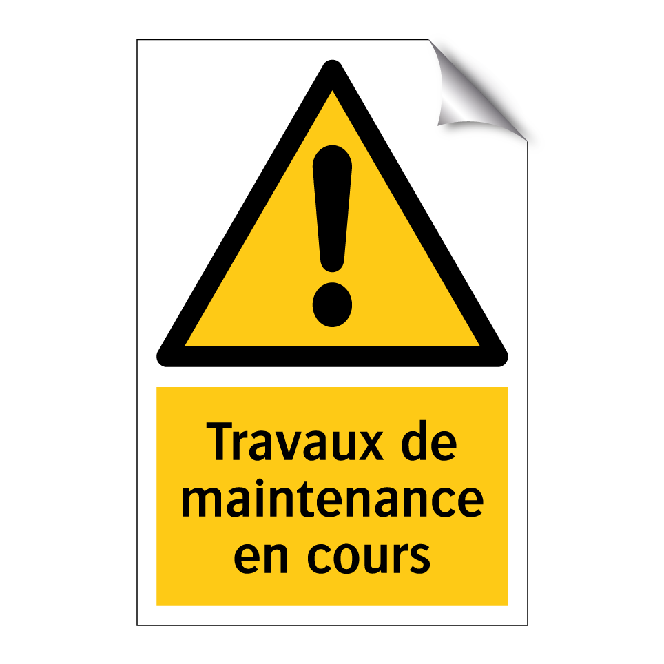 Travaux de maintenance en cours