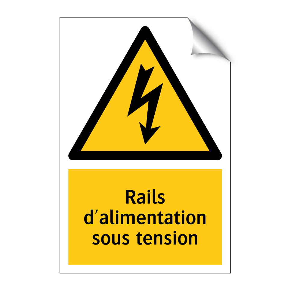Rails d'alimentation sous tension