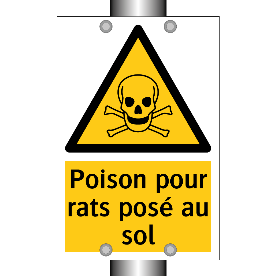 Poison pour rats posé au sol