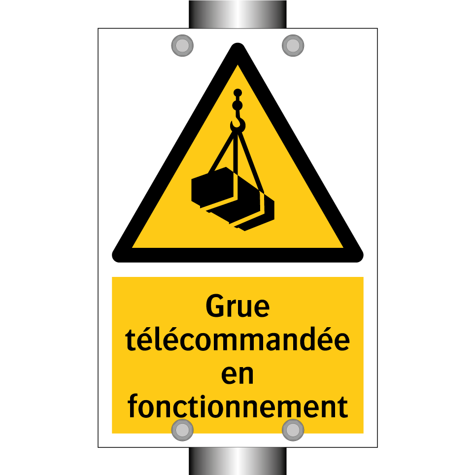 Grue télécommandée en fonctionnement