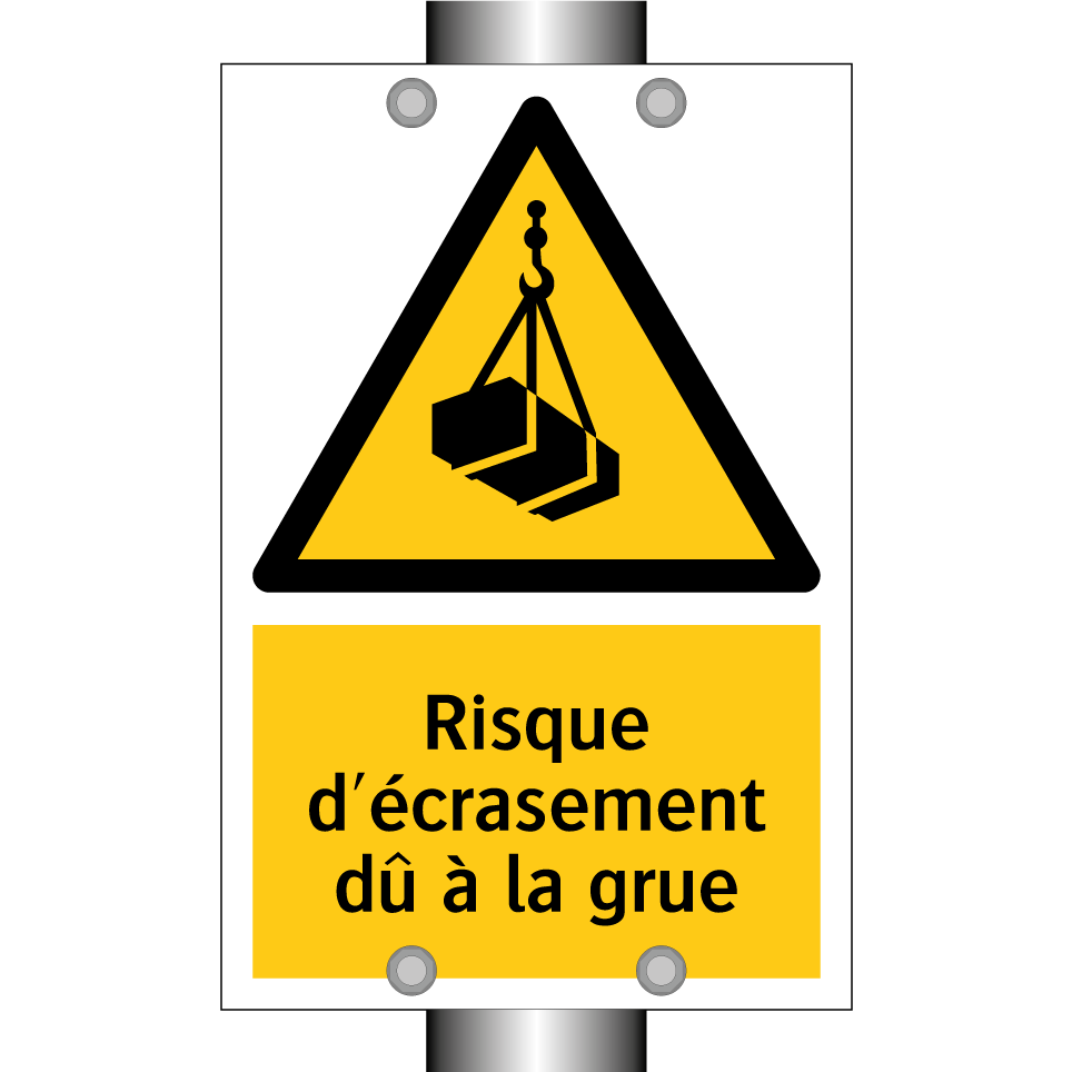 Risque d'écrasement dû à la grue