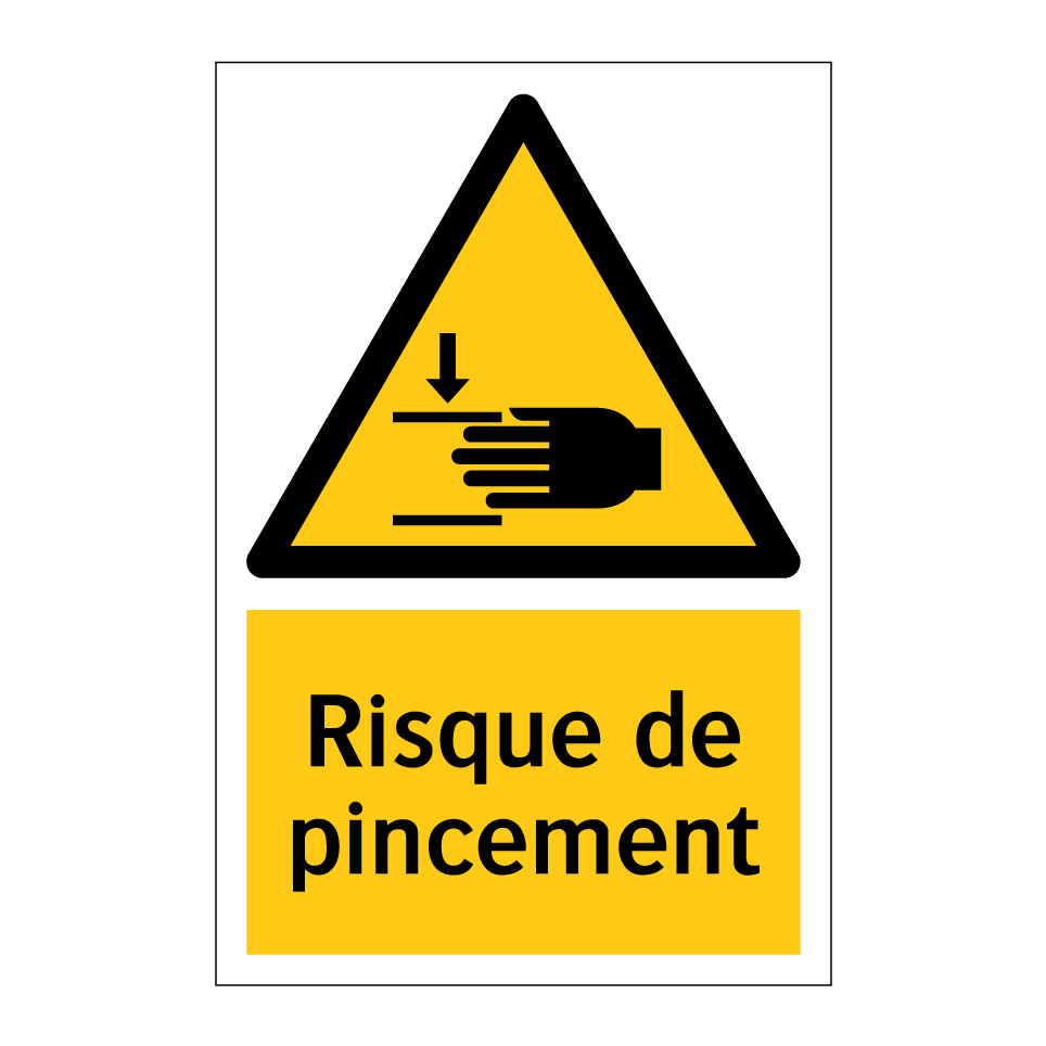 Risque de pincement