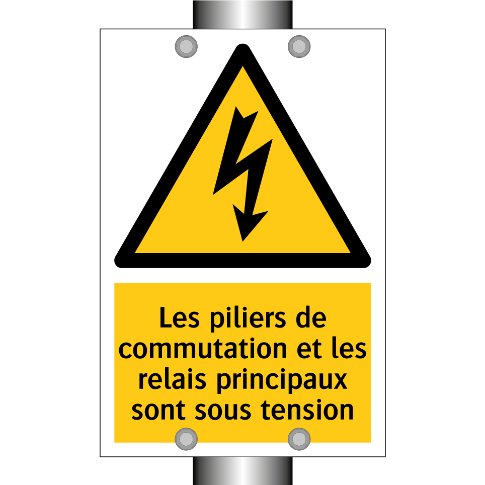 Les piliers de commutation et les relais principaux sont sous tension