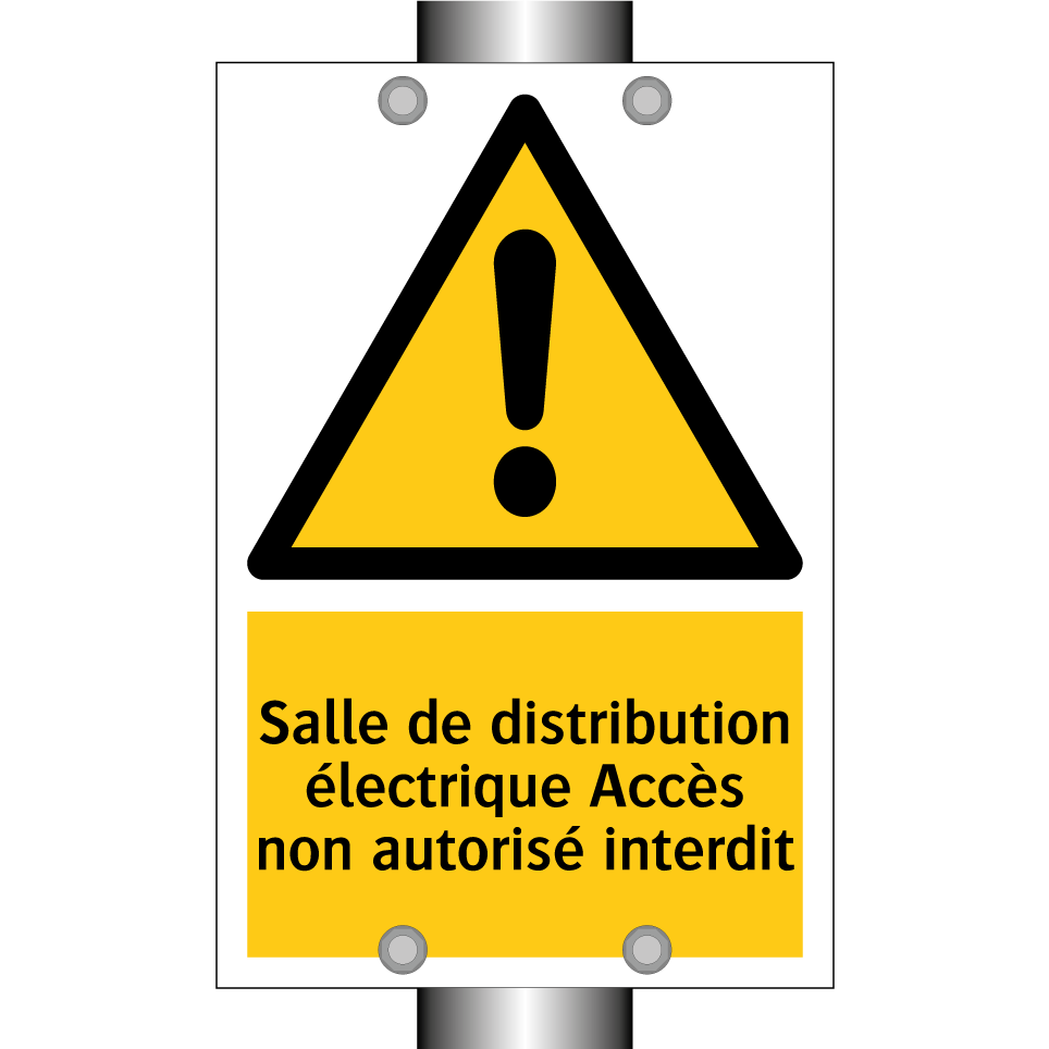 Salle de distribution électrique Accès non autorisé interdit