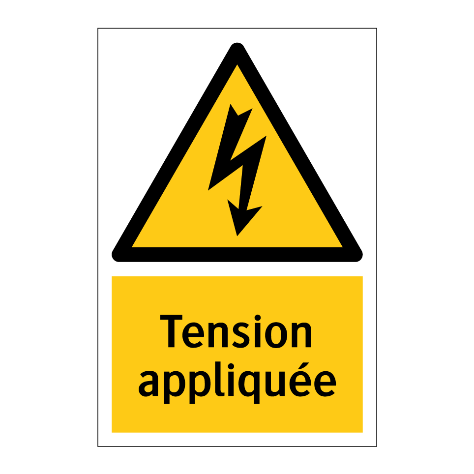 Tension appliquée