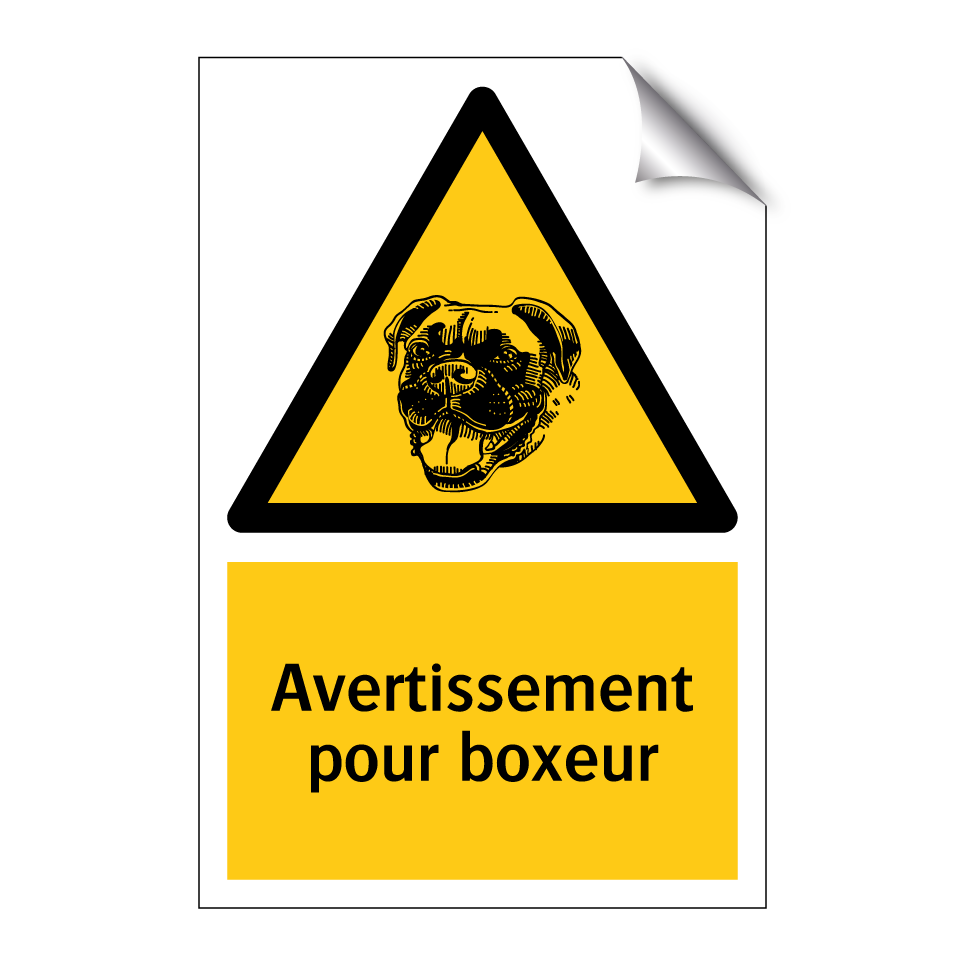 Avertissement pour boxeur