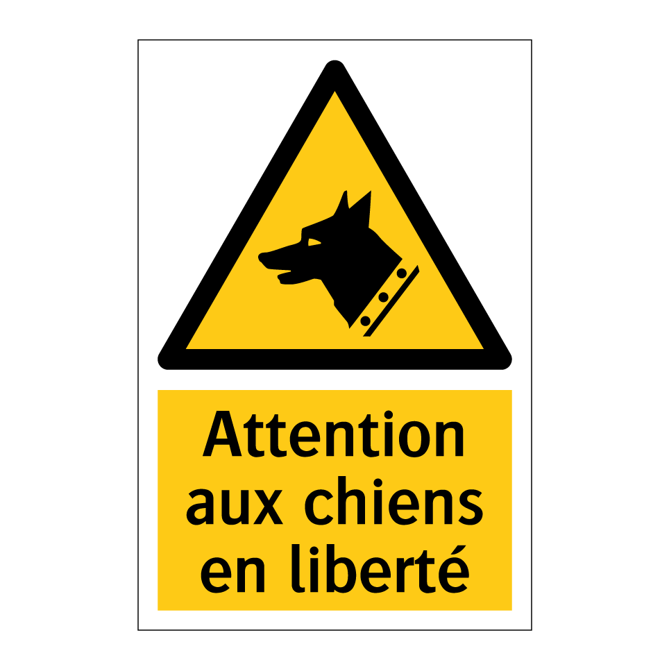 Attention aux chiens en liberté