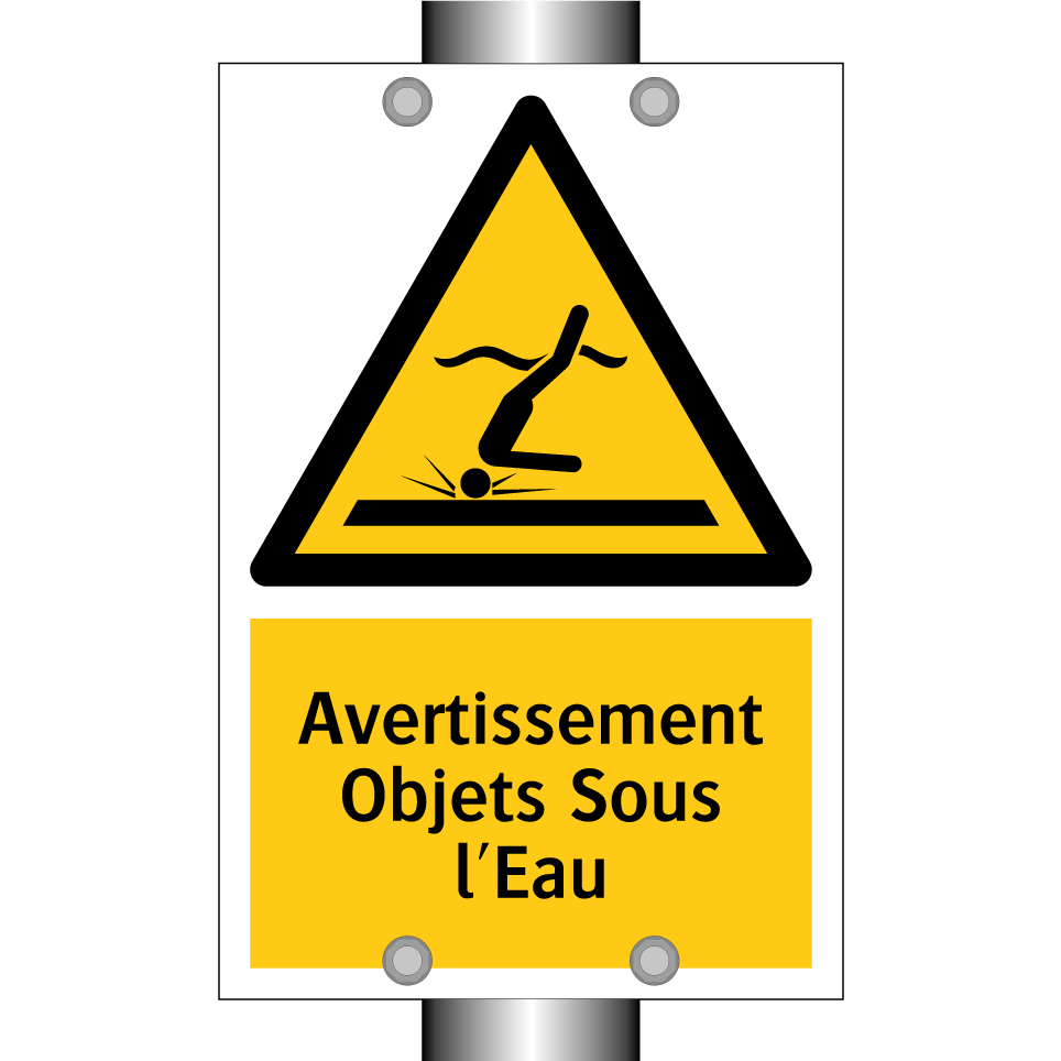 Avertissement Objets Sous l'Eau