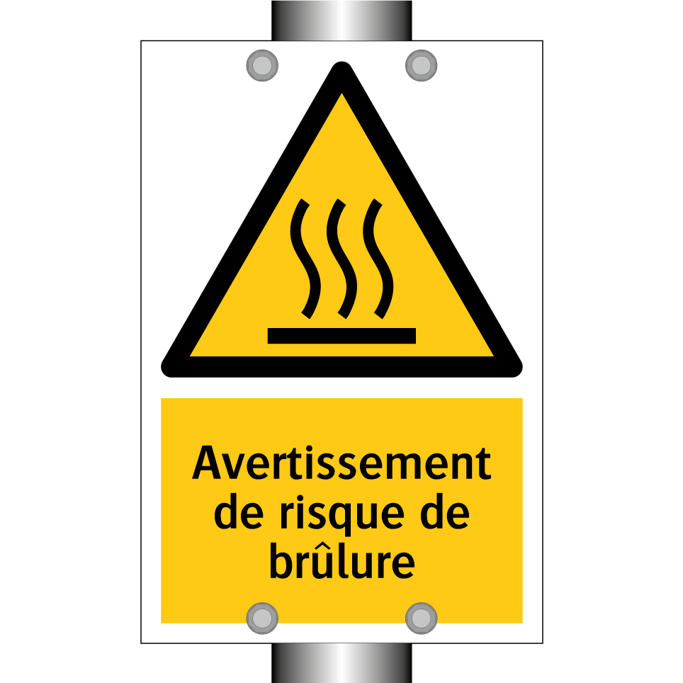 Avertissement de risque de brûlure