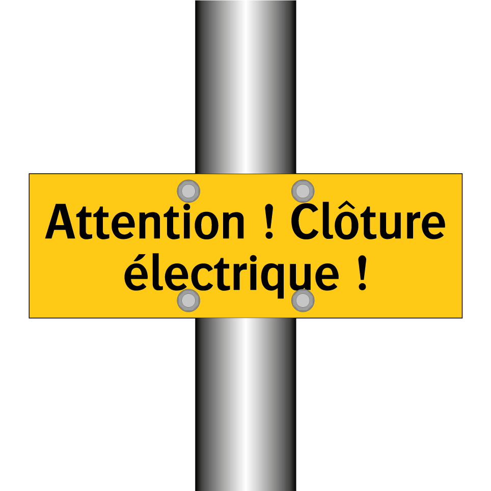 Attention ! Clôture électrique !
