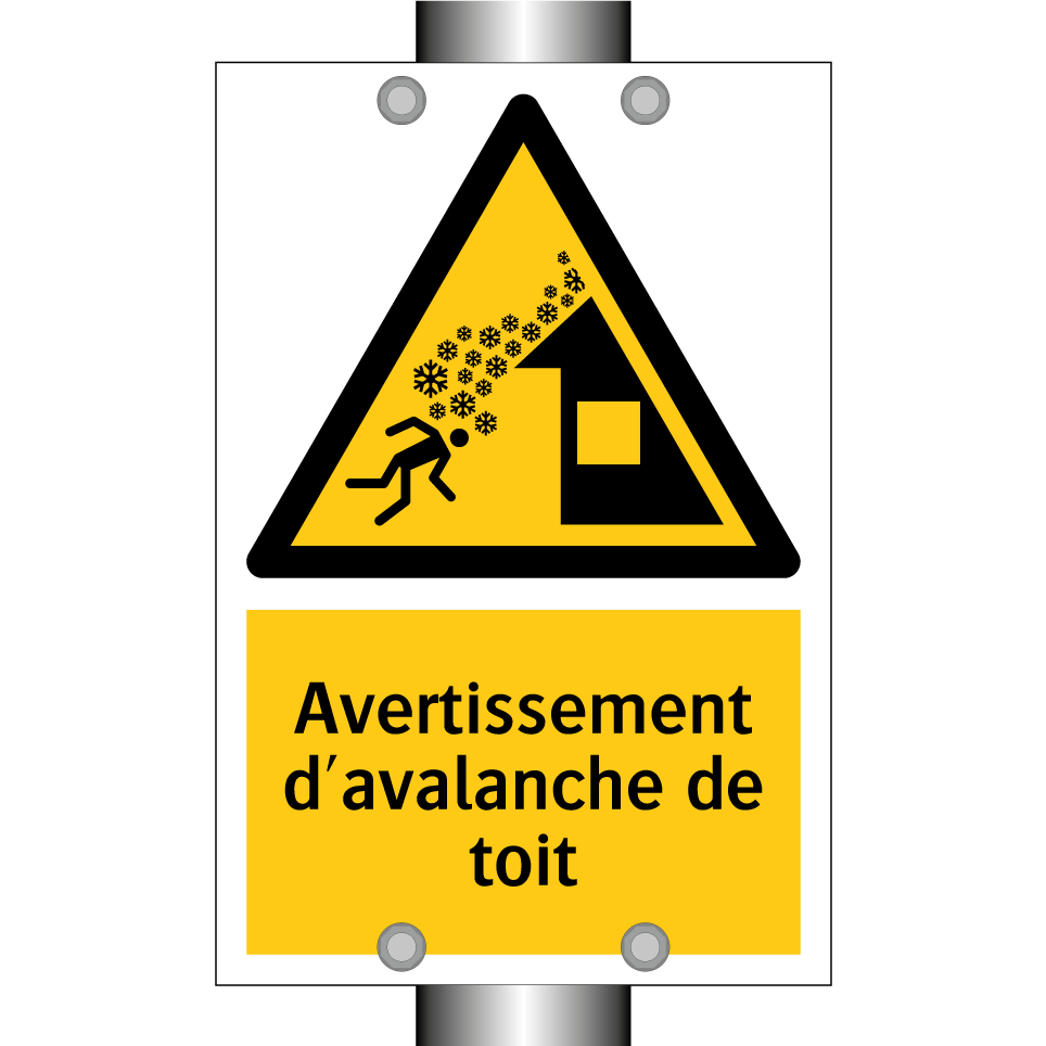 Avertissement d'avalanche de toit