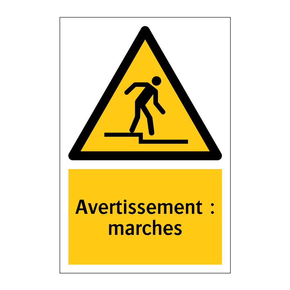 Avertissement : marches