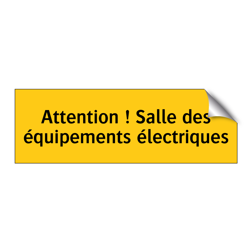Attention ! Salle des équipements électriques