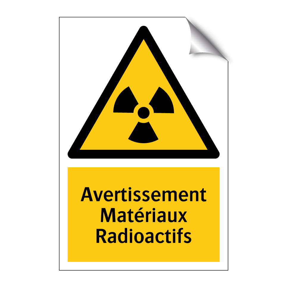 Avertissement Matériaux Radioactifs