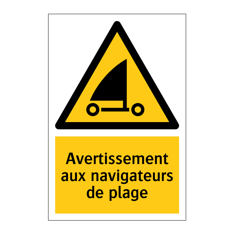 Avertissement aux navigateurs de plage