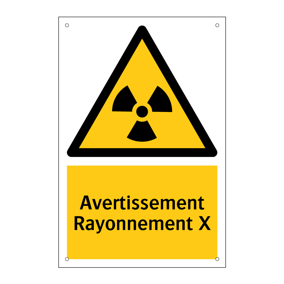 Avertissement Rayonnement X