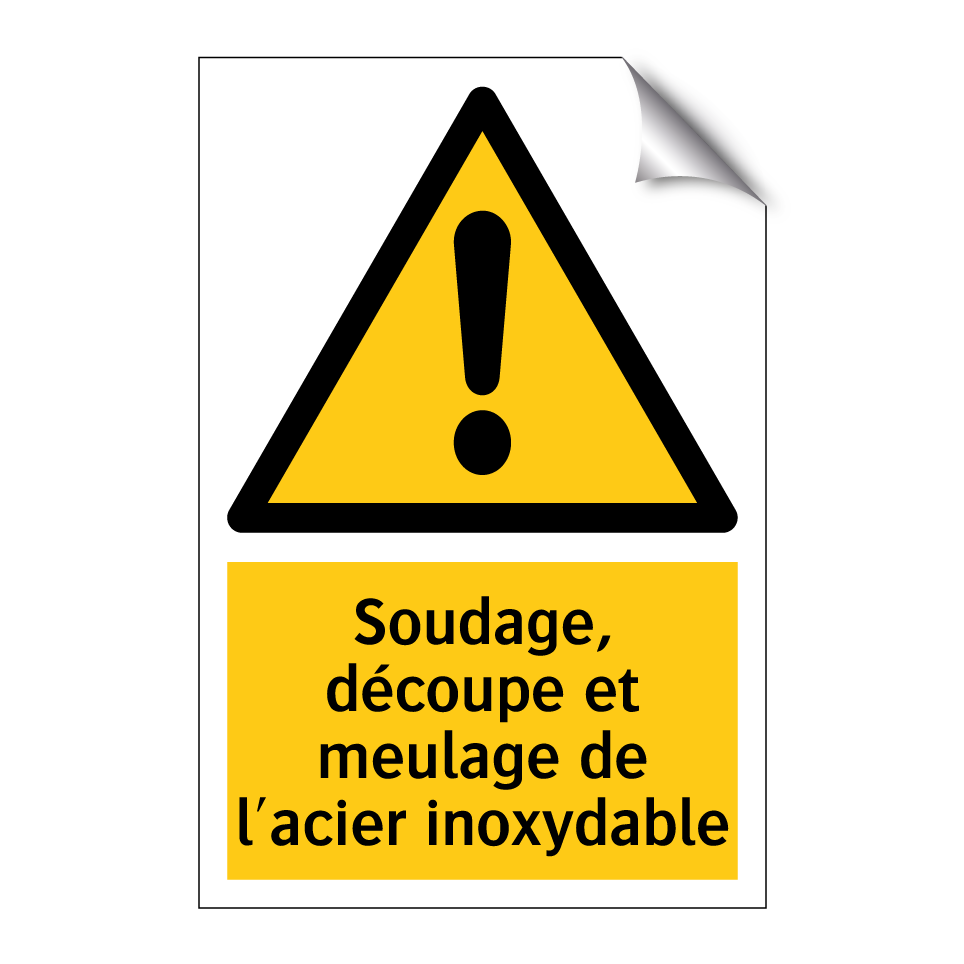 Soudage, découpe et meulage de l'acier inoxydable