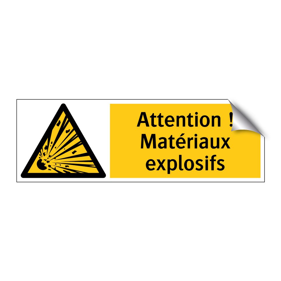 Attention ! Matériaux explosifs