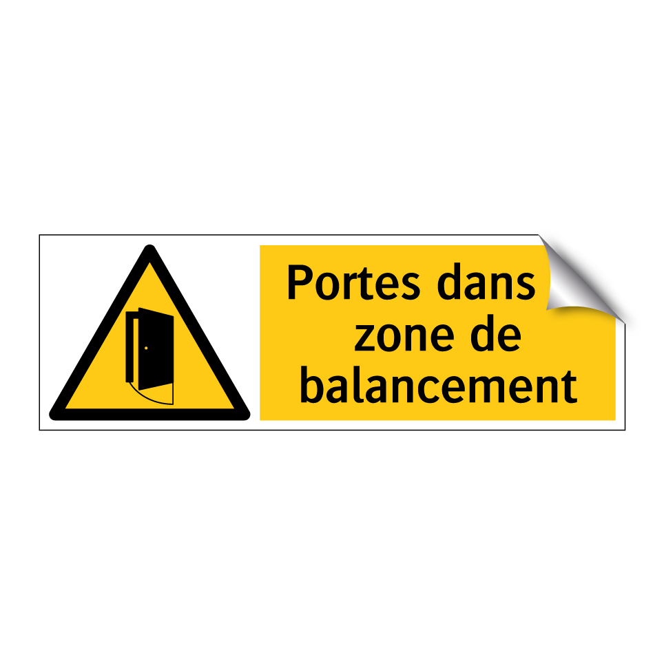 Portes dans la zone de balancement
