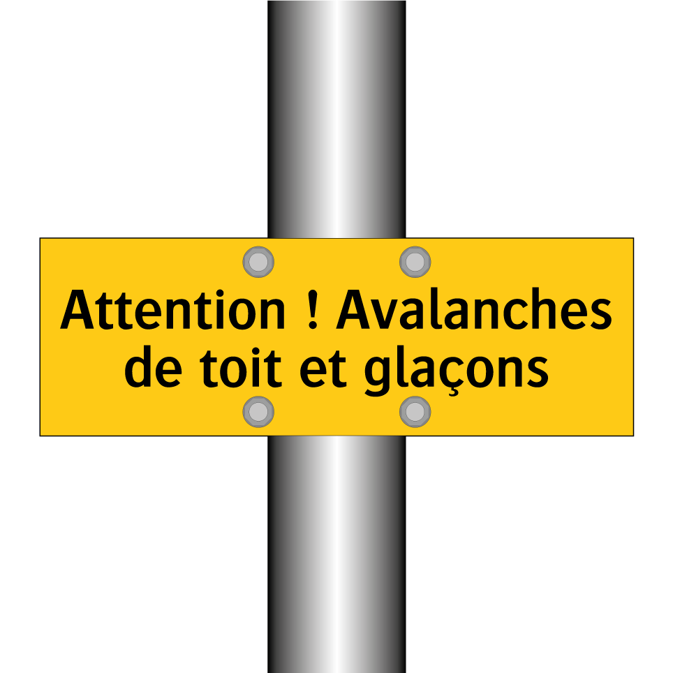 Attention ! Avalanches de toit et glaçons