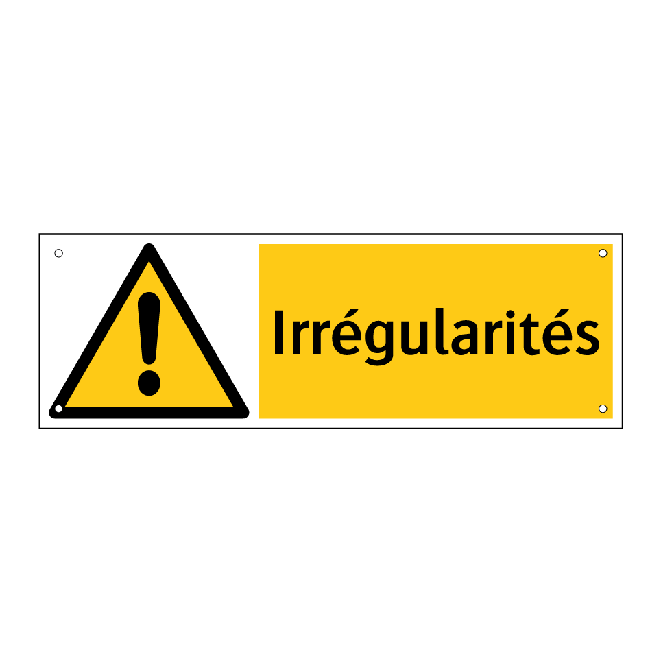 Irrégularités