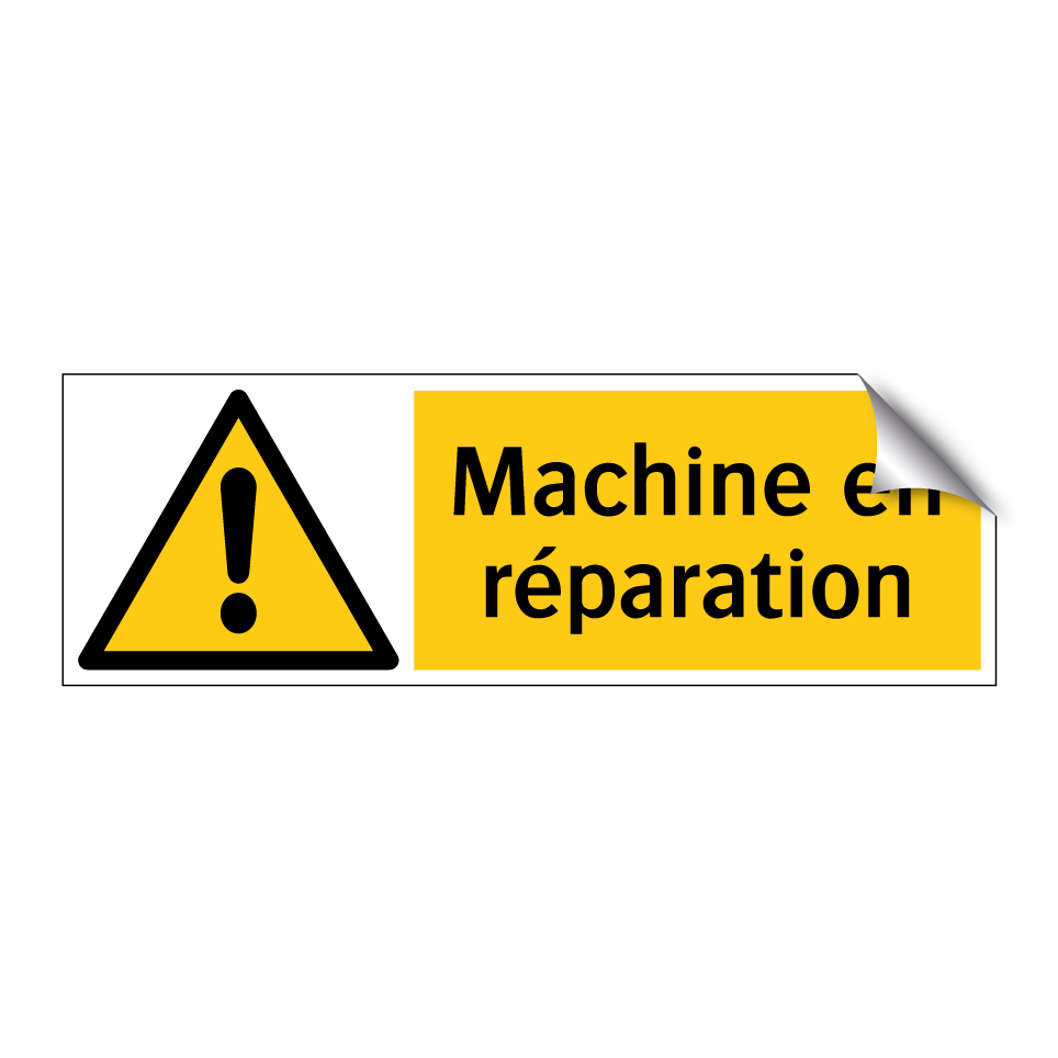 Machine en réparation