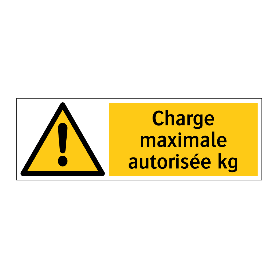 Charge maximale autorisée kg