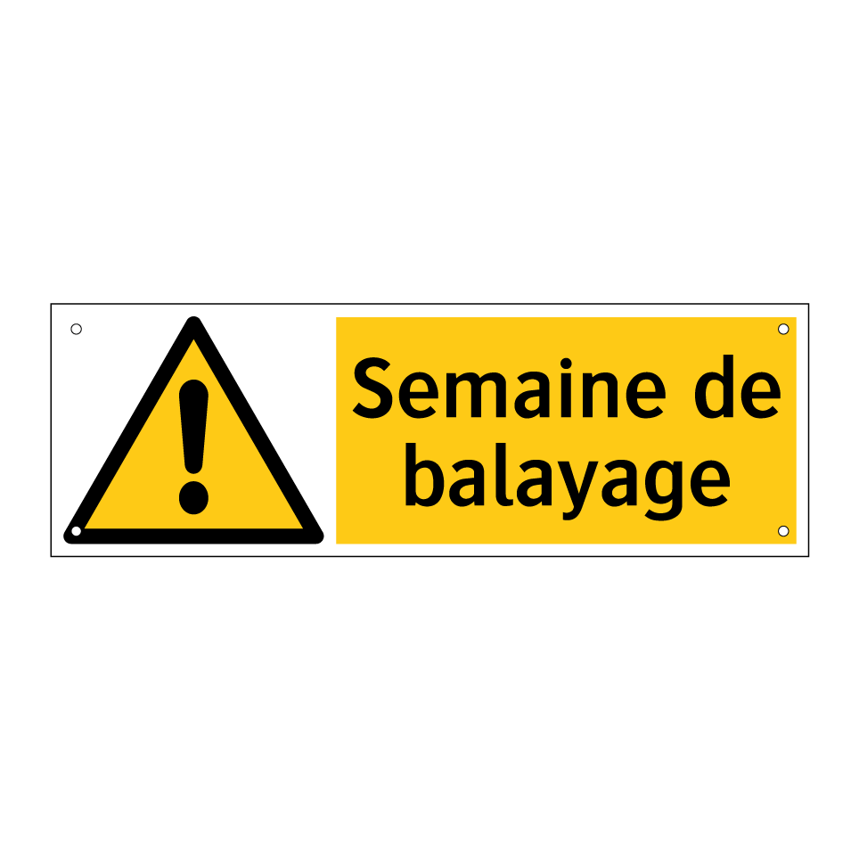 Semaine de balayage