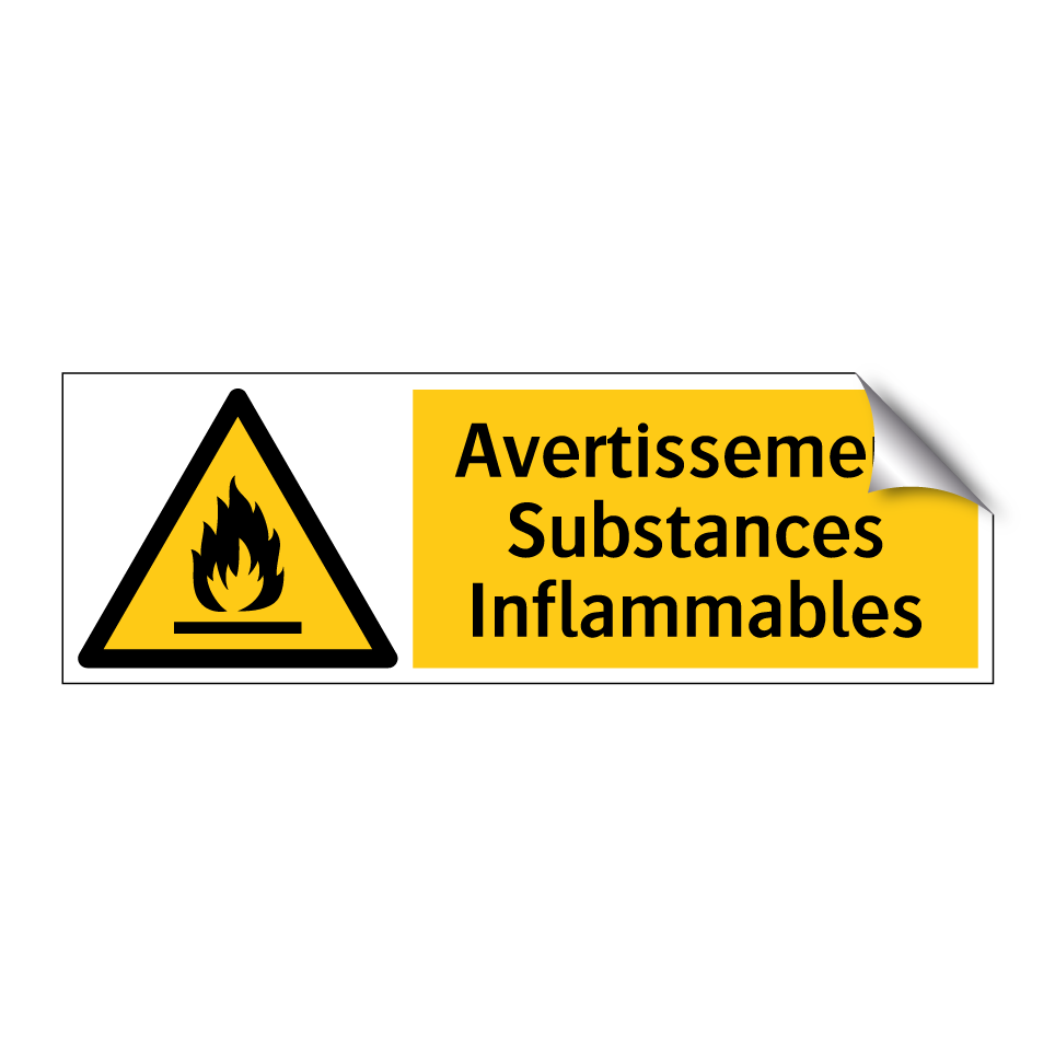 Avertissement Substances Inflammables