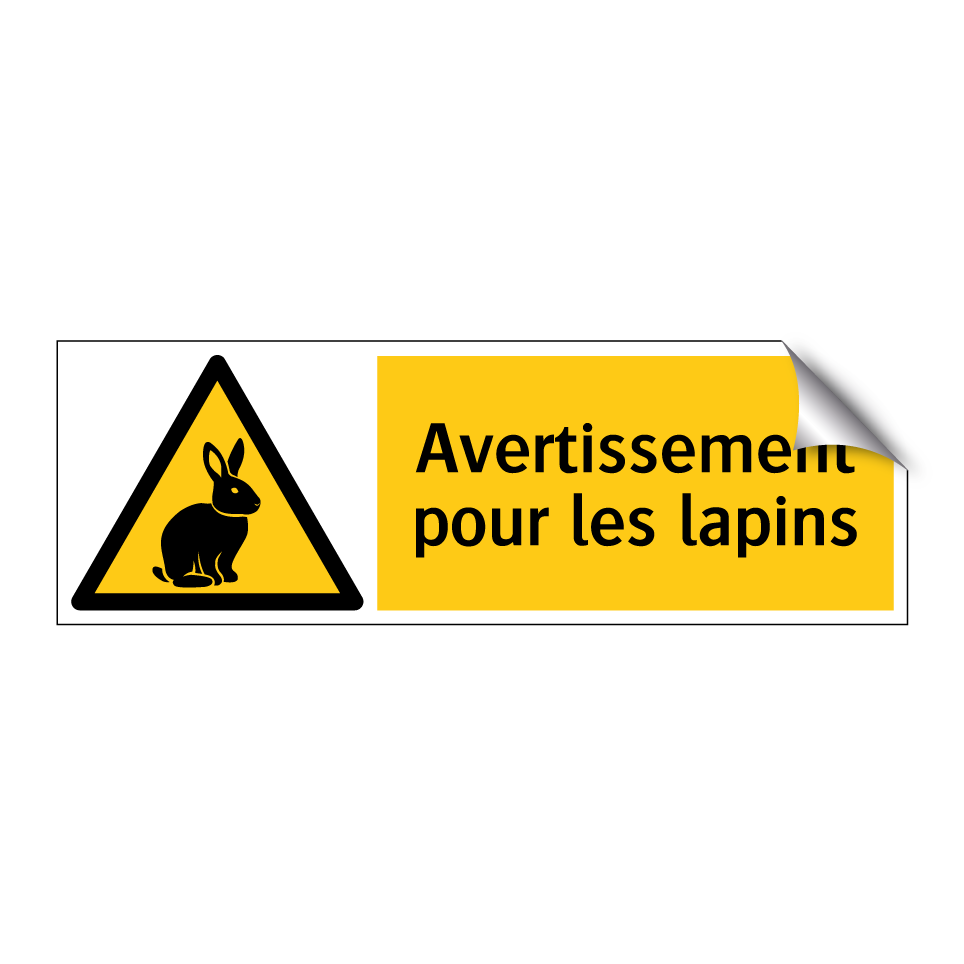 Avertissement pour les lapins