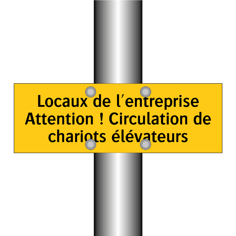 Locaux de l'entreprise Attention ! Circulation de chariots élévateurs