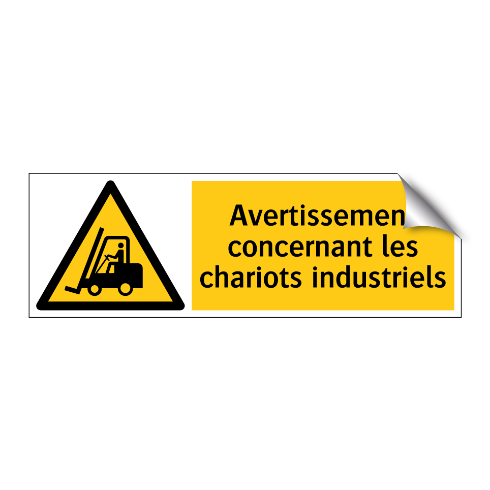 Avertissement concernant les chariots industriels