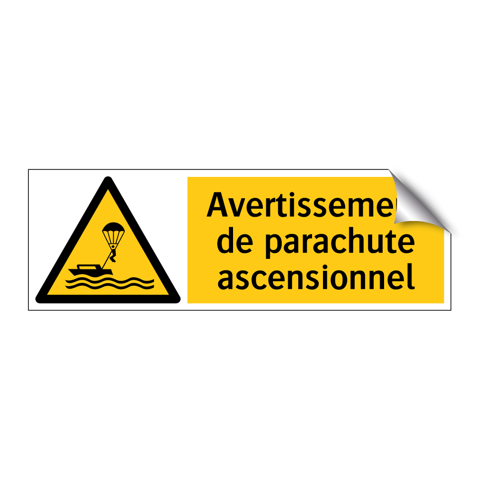 Avertissement de parachute ascensionnel