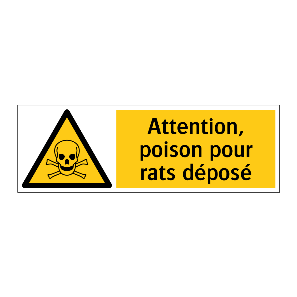 Attention, poison pour rats déposé