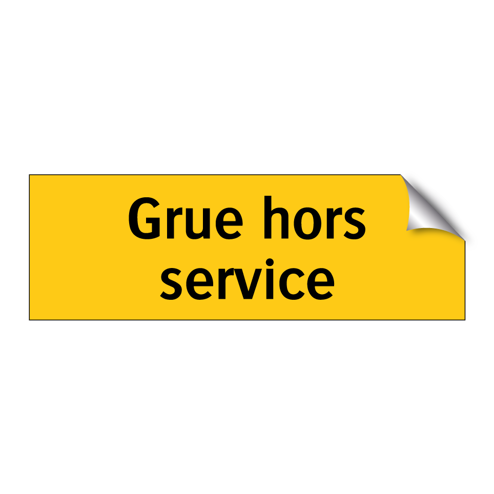Grue hors service
