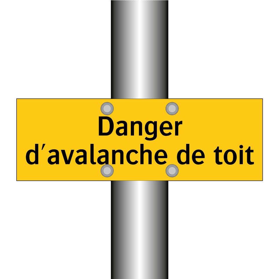 Danger d'avalanche de toit