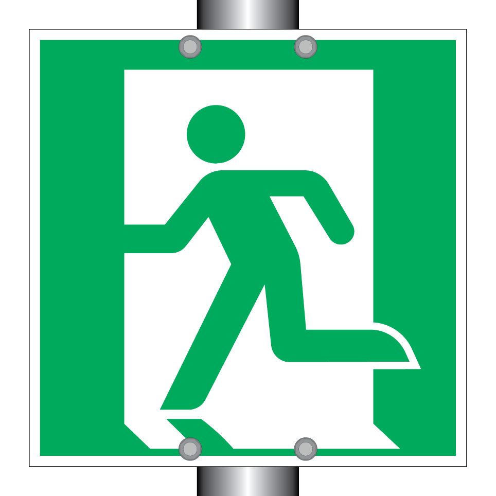 E001 Rettungsweg/Notausgang (links)