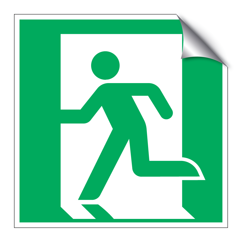 E001 Rettungsweg/Notausgang (links)