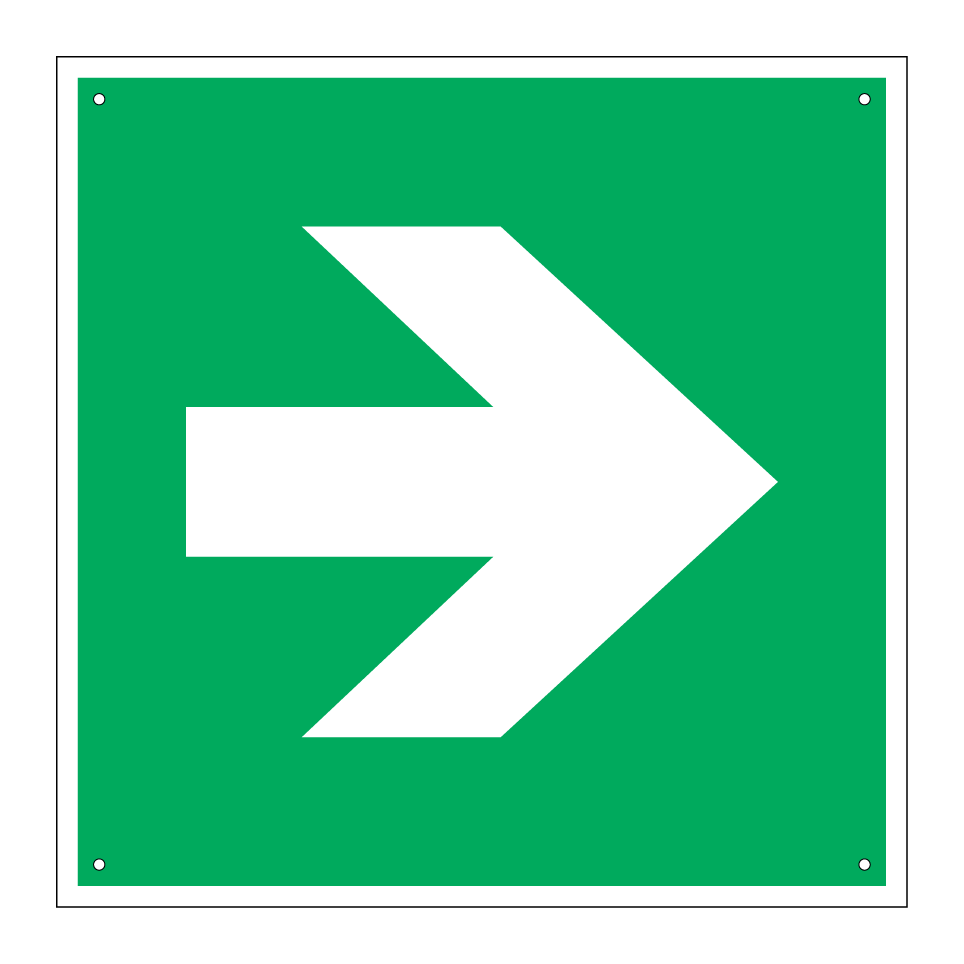 E005 Flèche de direction (angle de 90°)