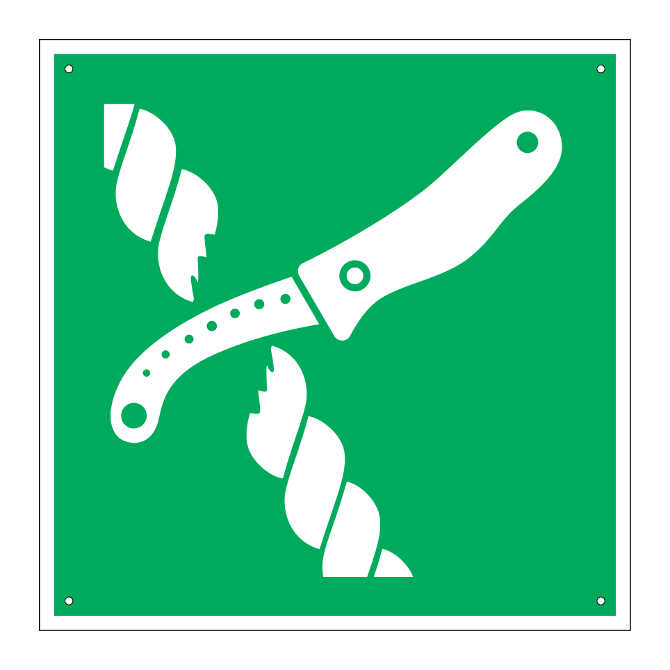 E035 Couteau de radeau de sauvetage