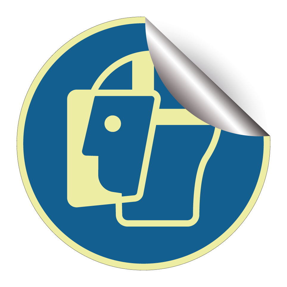 M013 Protection obligatoire du visage (visière de protection)