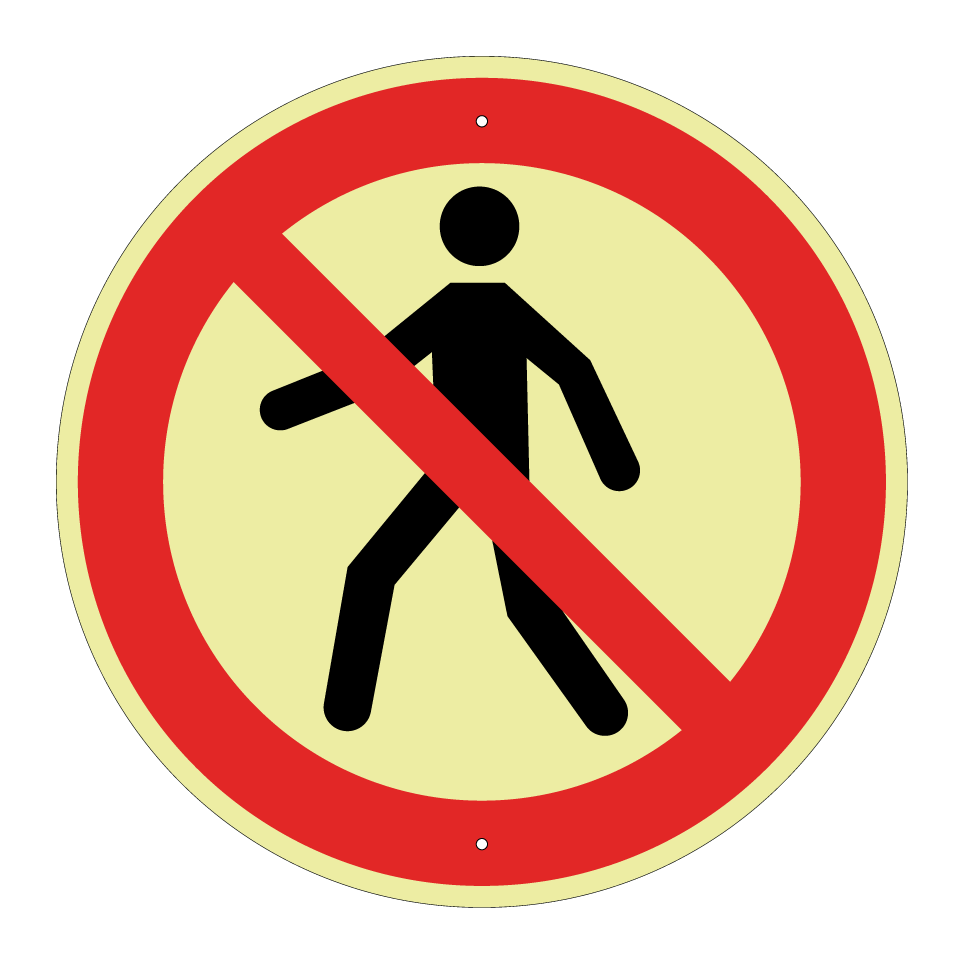 P004 Interdit aux piétons