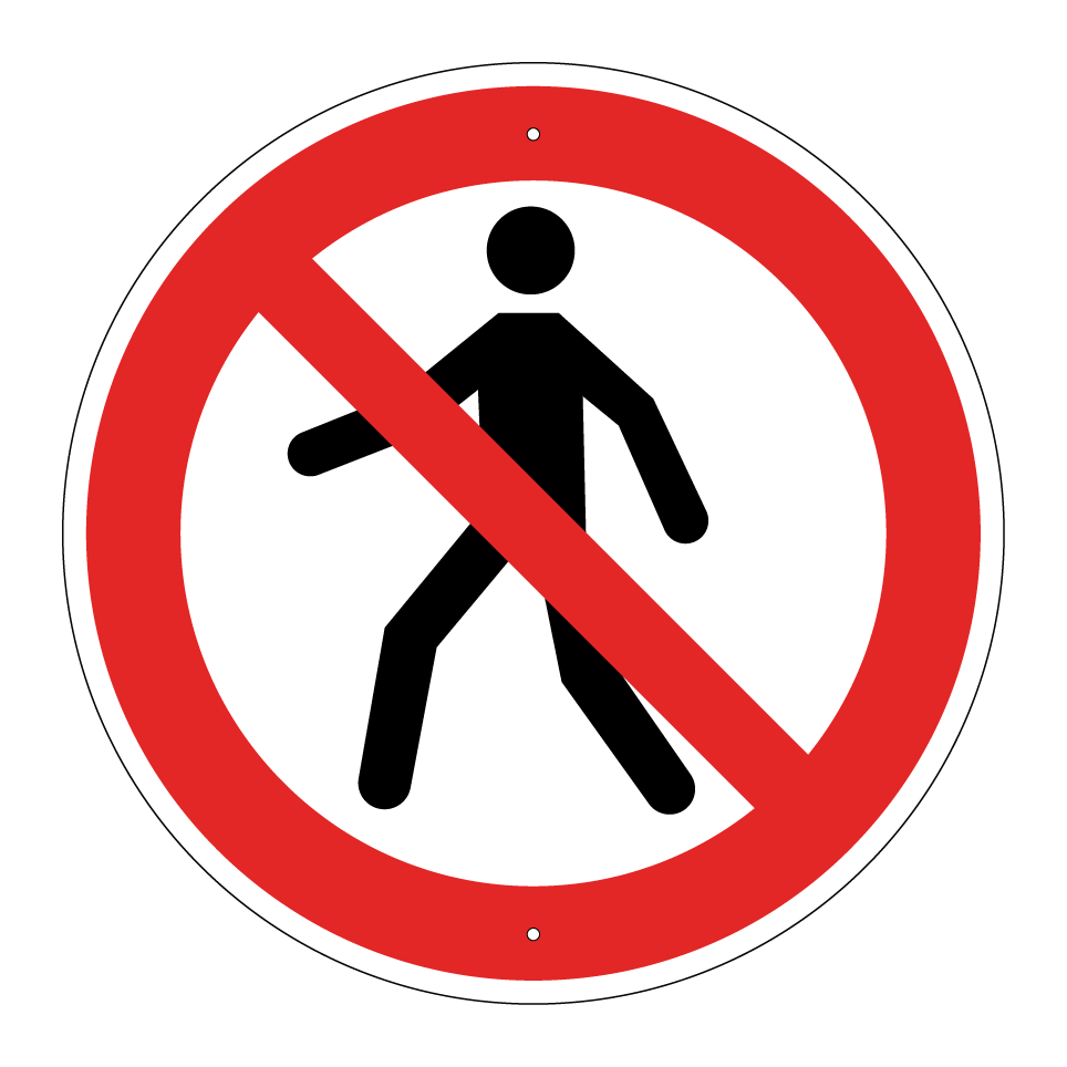 P004 Interdit aux piétons