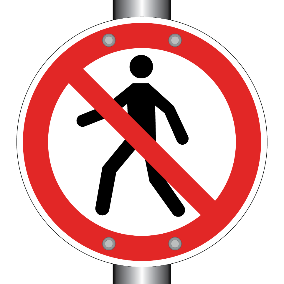 P004 Interdit aux piétons