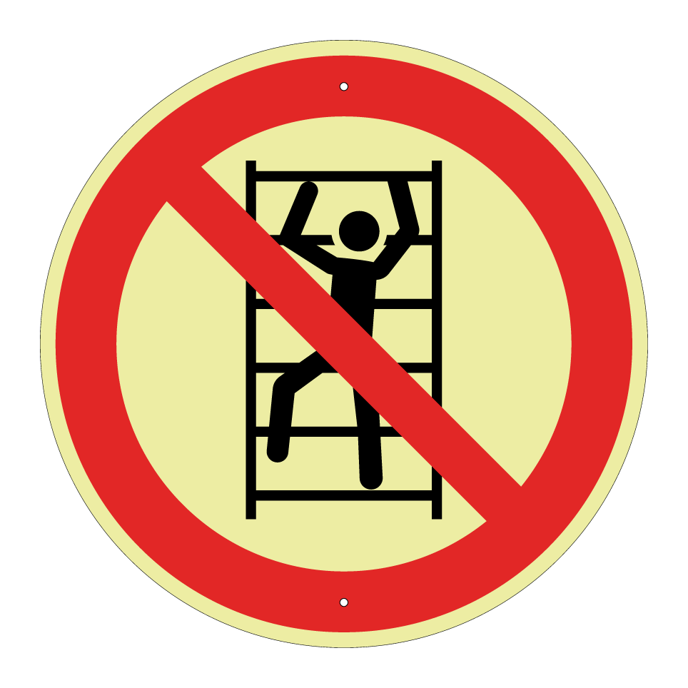 P009 Aufsteigen verboten