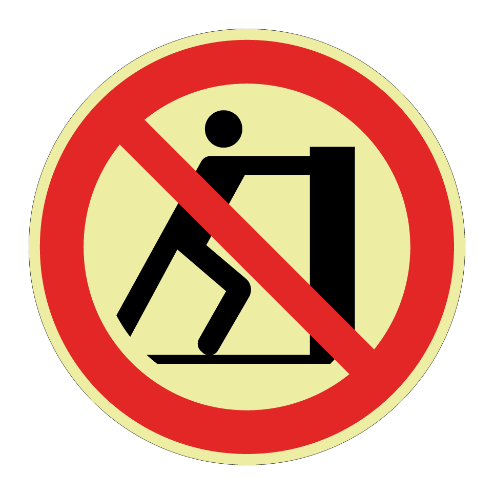 P017 Schieben verboten