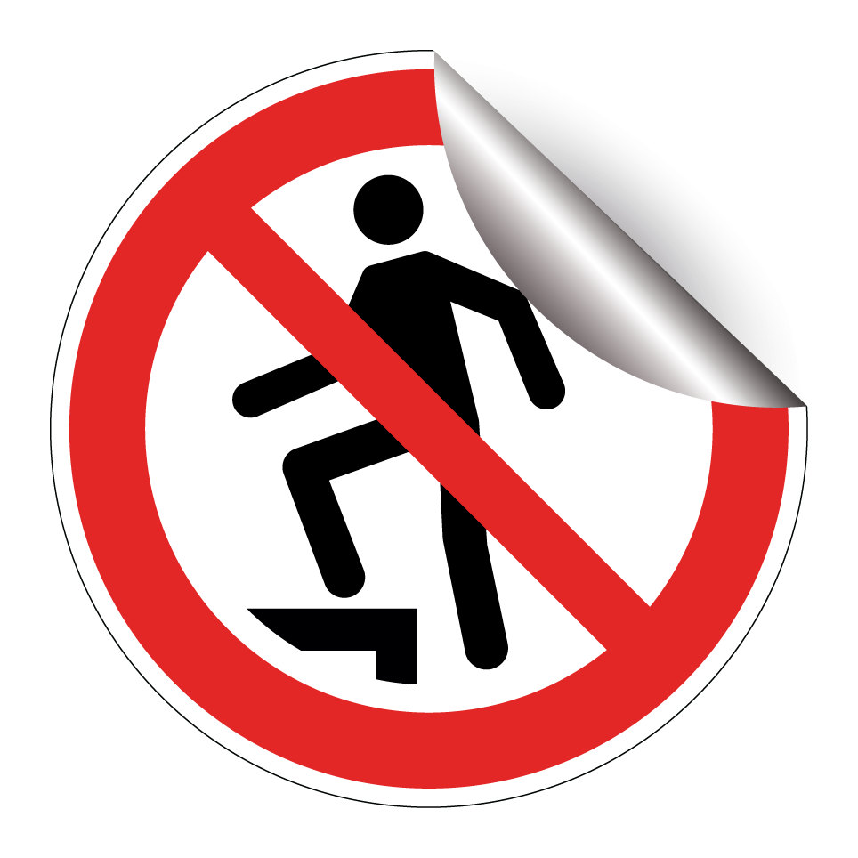 P019 Aufsteigen verboten