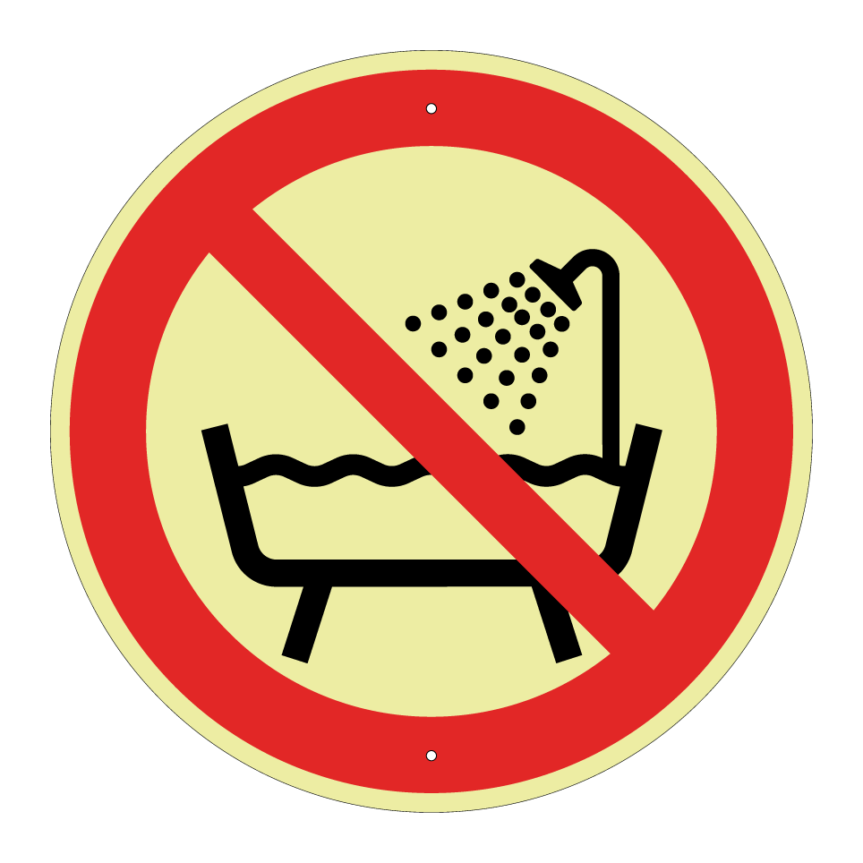 P026 Verbot, dieses Gerät in der Badewanne, Dusche oder über mit Wasser gefülltem Becken zu benutzen